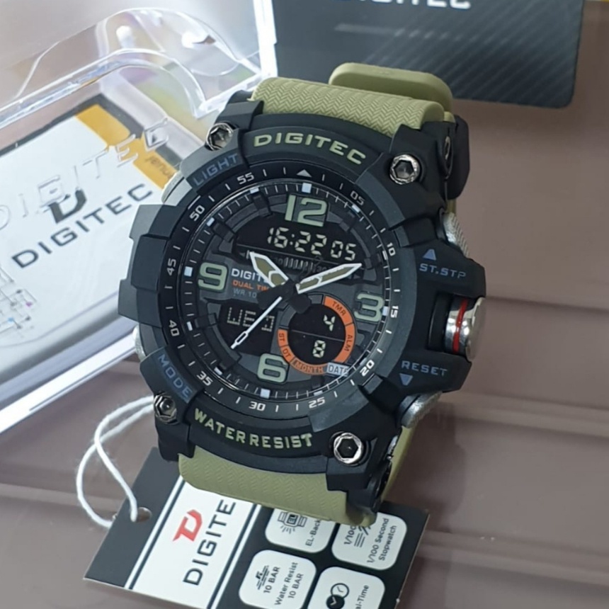 JAM TANGAN PRIA DIGITAL ANTI AIR DOUBLE TIME ORI