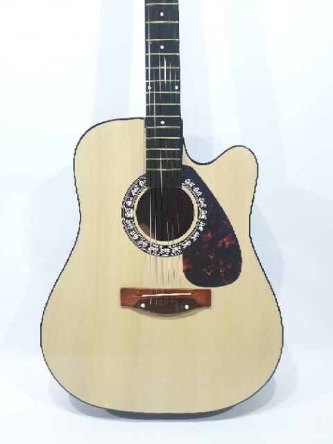 Gitar Akustik Merk Yamaha Tipe F1000 Warna Natural Senar String Sunkay Buat Belajar Pemula