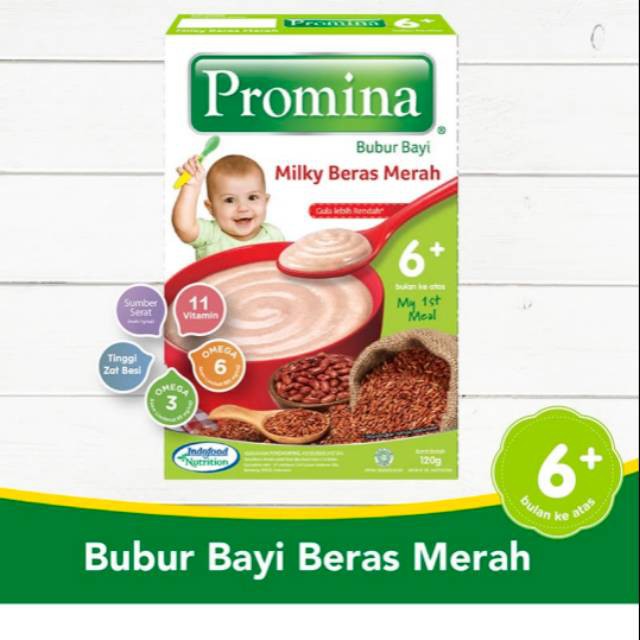 Promina Bubur Bayi 6m+ - 120g (Tersedia varian rasa)