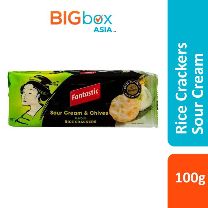 Fantastic Rice Cracker 100g - Sour Cream and Chives