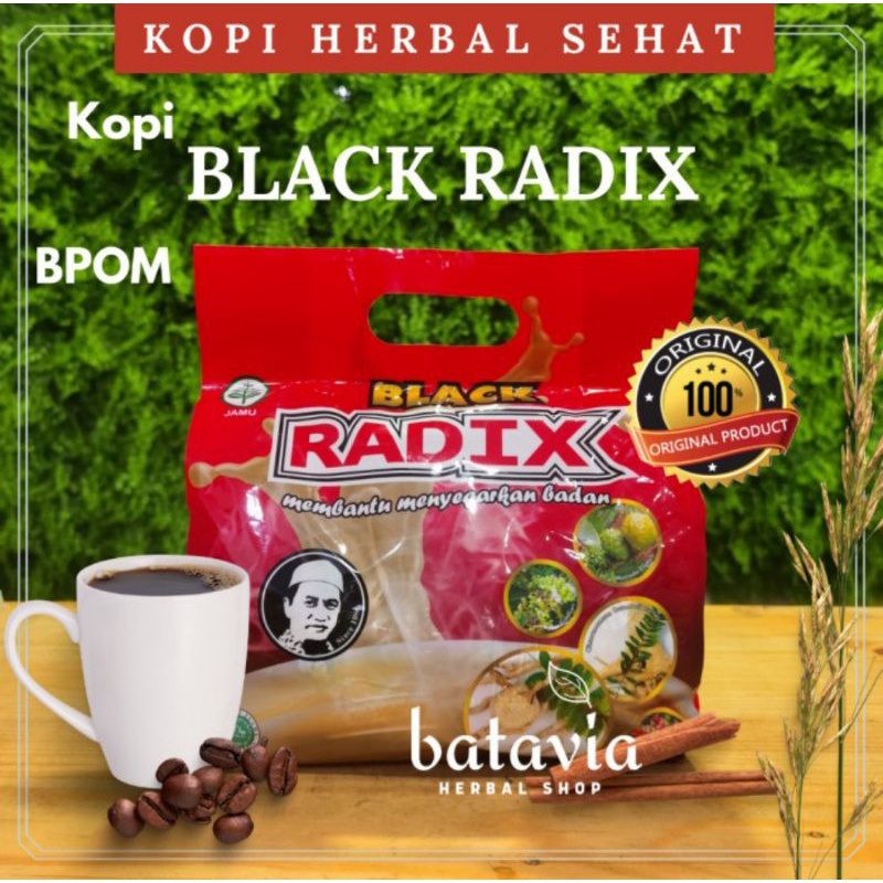 Kopi Black Radix Pak Haji 20 Sachet 100% Original