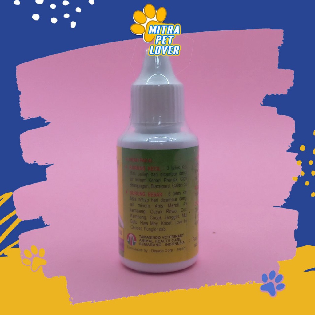 PROBIO KICAU BURUNG - KICAU MAS 30 ML ORIGINAL - PERANGSANG BUNYI BURUNG - SUARA JADI JERNIH - NGOCEH -  MENJAGA STAMINA SEHAT MENCEGAH STRESS - MURAH ASLI BERKUALITAS - PET BIRD ANIMAL TAMASINDO OBAT &amp; VITAMIN HEWAN BINATANG PELIHARAAN MITRAPETLOVER