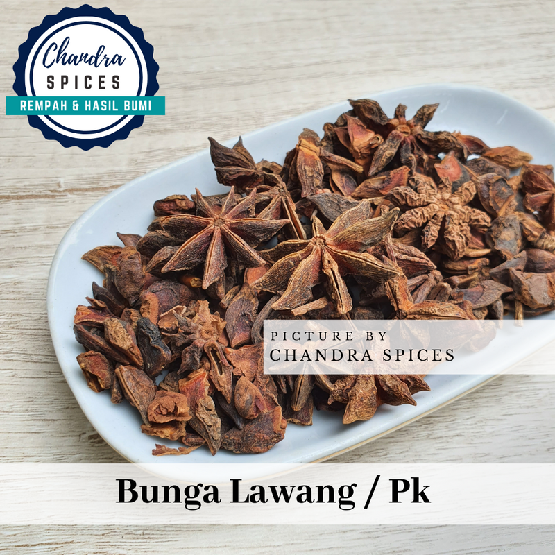 

bunga lawang / pk / bunga bintang / aniesseed 100 gr