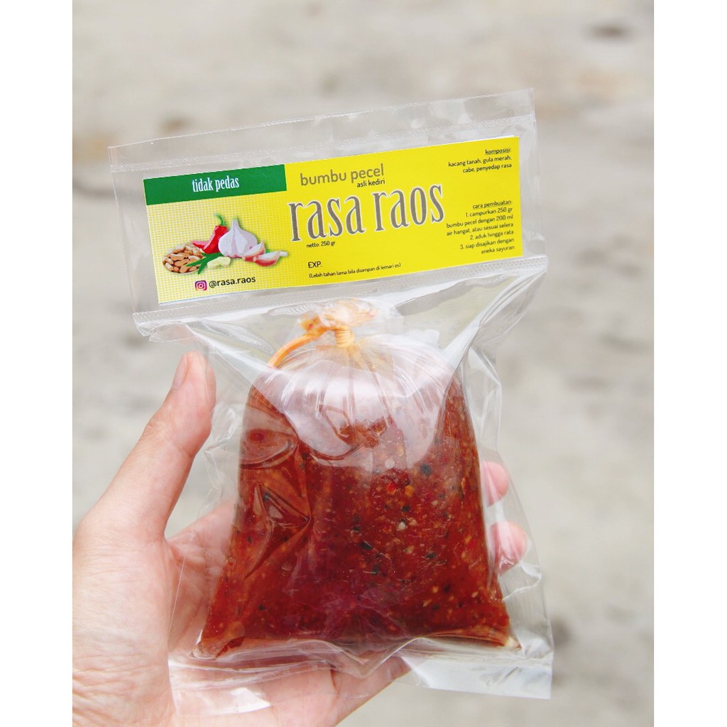 

Bumbu Pecel rasa TIDAK PEDAS