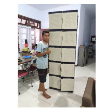 Lemari Plastik Lemari Pakaian JUMBO XTRA Susun 4