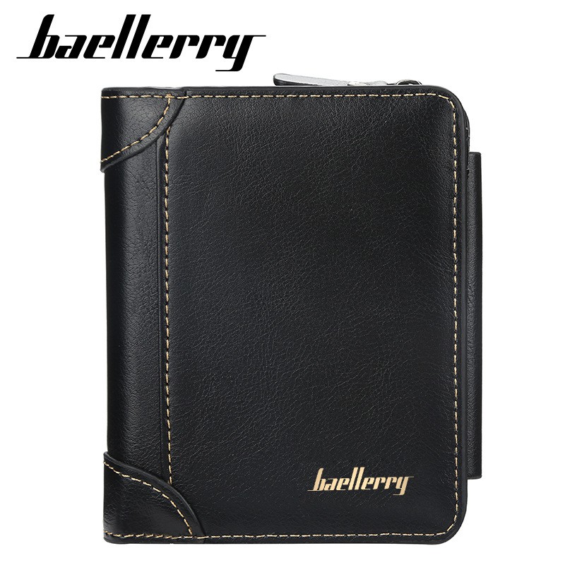 ORIGINAL BAELLERRY DOMPET PRIA WANITA 3 LIPATAN DENGAN TEMPAT KOIN D9159