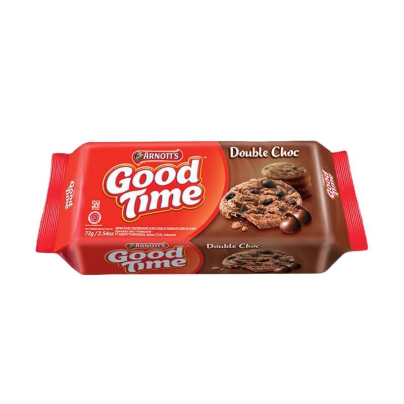 

GOODTIME DOUBLE CHOCOCHIPS COOKIES 72G