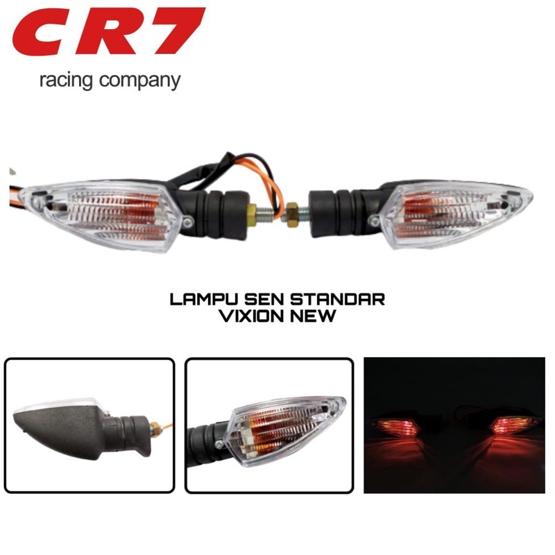 lampu sen standar model yamaha vixion NEW CR7 crome harga sepasang