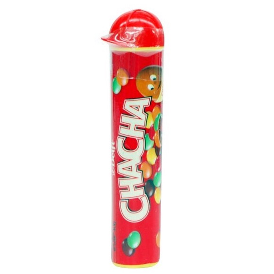 

Delfi ChaCha Minis Tube Topi 30gr Permen Cokelat