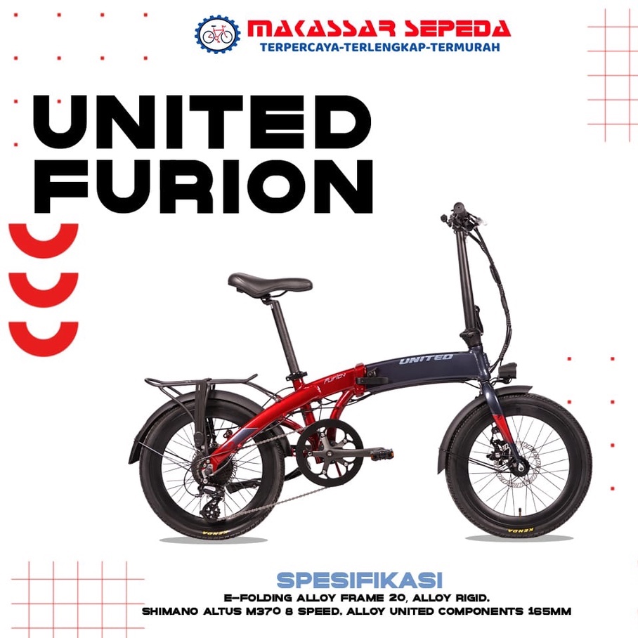 SEPEDA LIPAT UNITED FURION E-BIKE