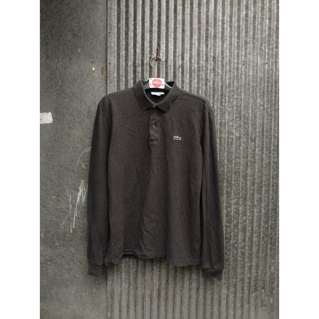 Kaos Polo Lengan Panjang Lacoste Original Size M