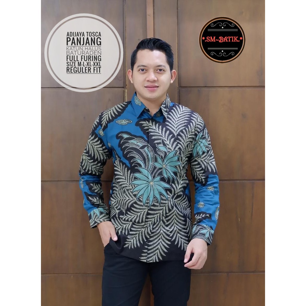 ADIJAYA TOSCA SM BATIKSOLOAMANAH KEMEJA BAJU BATIK PRIA SOLO LENGAN PANJANG PENDEK LAPIS FURING ATASAN BATIK PREMIUM MODERN KATUN HALUS ULU ETNICHO HOODIE CANDRAGUNA ADIWIJAYA GODONG BIRU PERMATA HITAM KINASIH DADU SOGAN NARENDRA BASKORO BATIK SOLO AMANAH