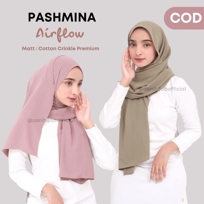 PASHMINA PASMINA CRINKLE HIJAB / KERUDUNG JILBAB AIRFLOW
