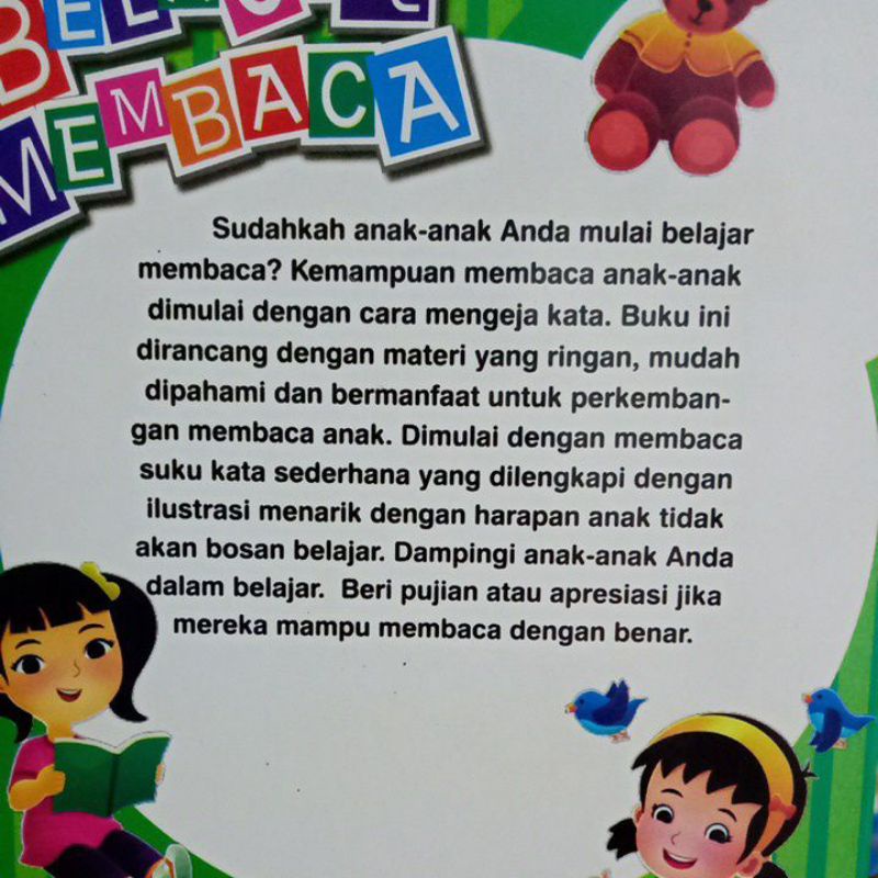 Buku Belajar Membaca