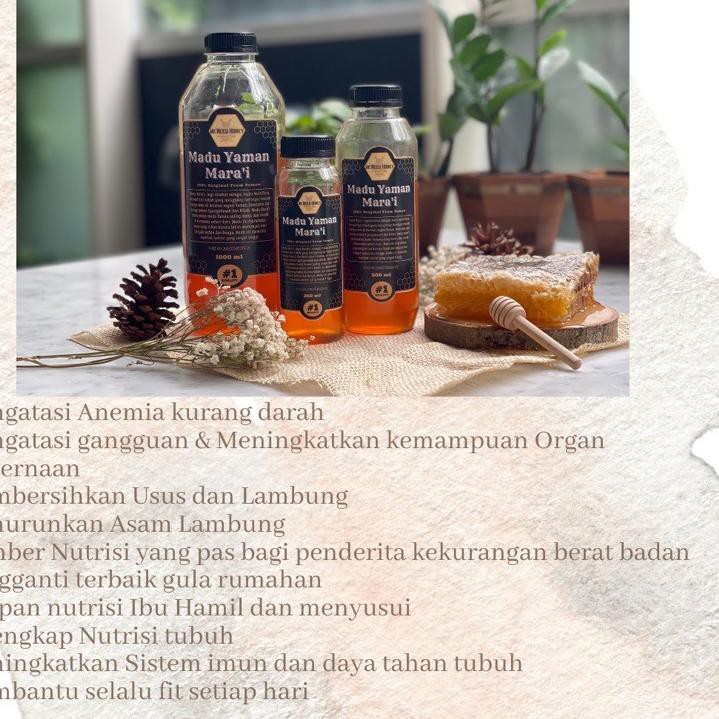 

FastPacking Madu Yaman Mara'i raw honey, 100% murni. (Marai/Maro'i/Maroi/Multiflora/MARAI)