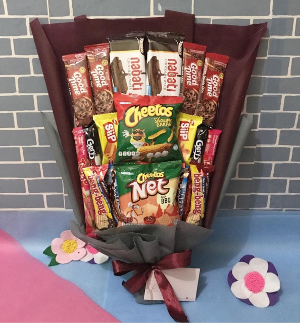  B23 Snack bouquet snack bucket buket  snack buket  