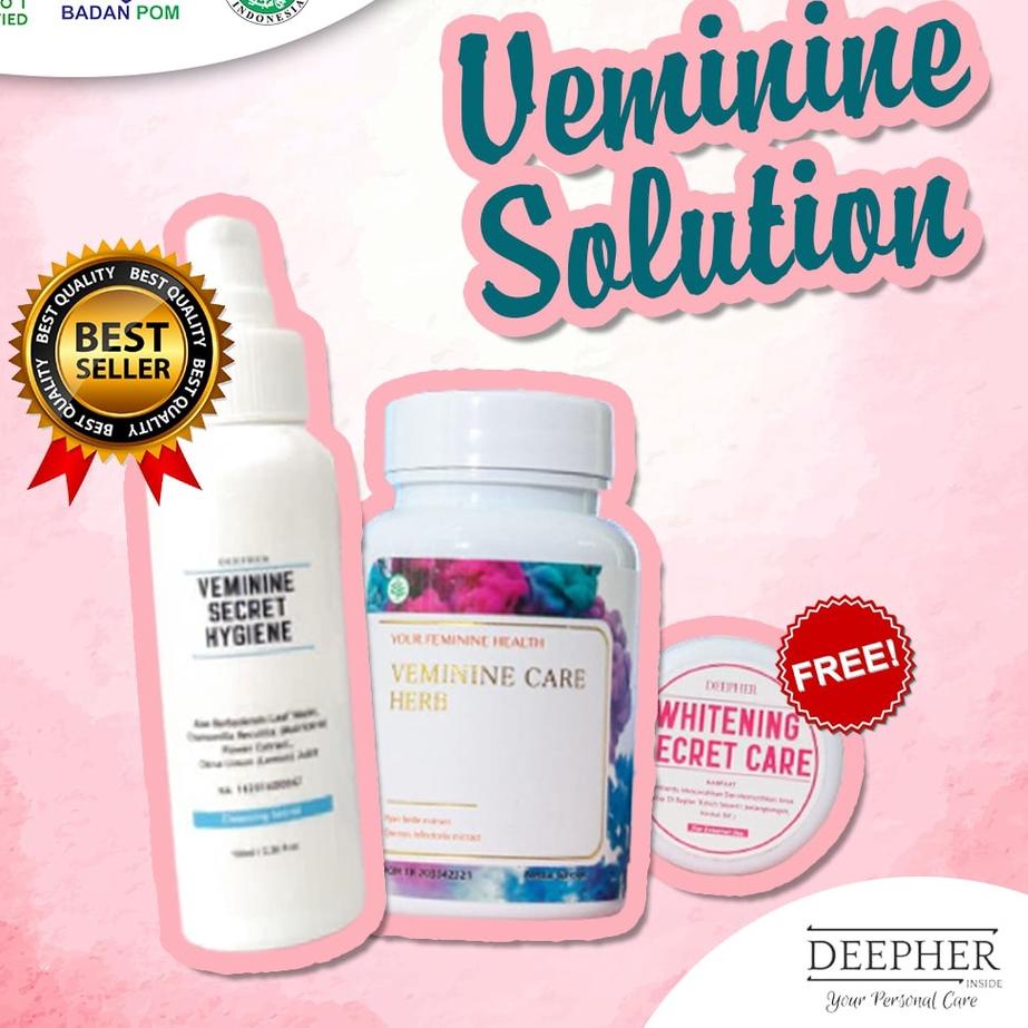 ⭐Promo Diskon❗❗ DEEPHER VEMININE SOLUTION (Veminine Care Herb + Veminine Hygiene) ⚡❤