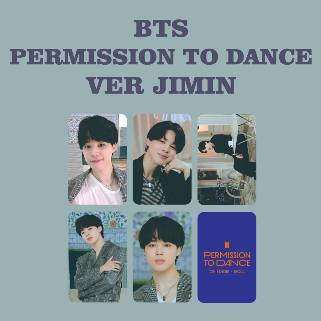 PHOTOCARD BTS PERMISSION TO DANCE MPC JUNGKOOK V JIMIN JHOPE SUGA JIN RM