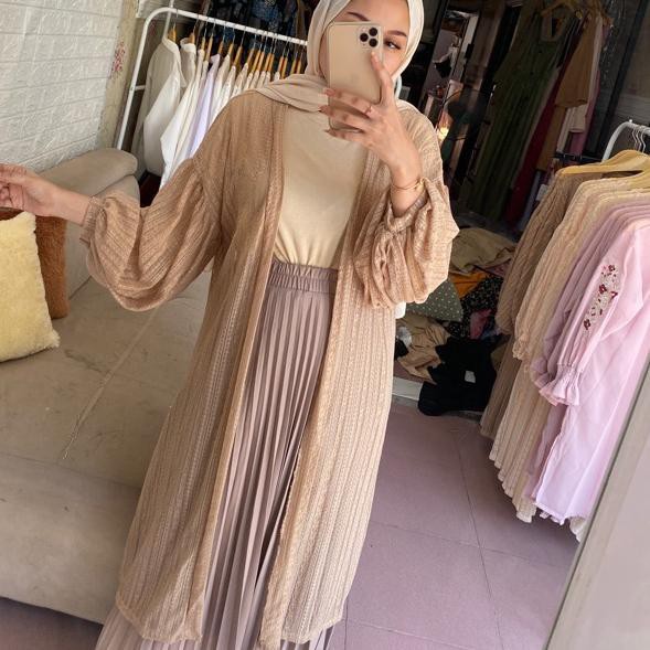 Savalia | ORI LACE OUTER /JASMINE OUTER/ CARDIGAN wanita lengan panjang brukat balon import