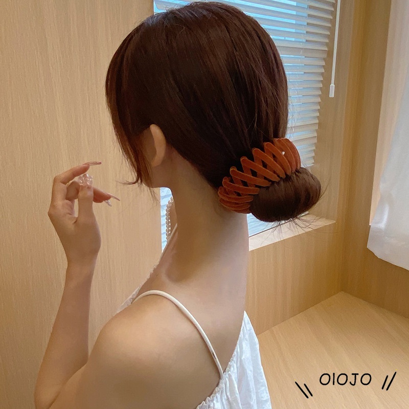 COD Ikat Rambut Ponytail Bahan Plastik Gaya Retro Korea Untuk Wanita