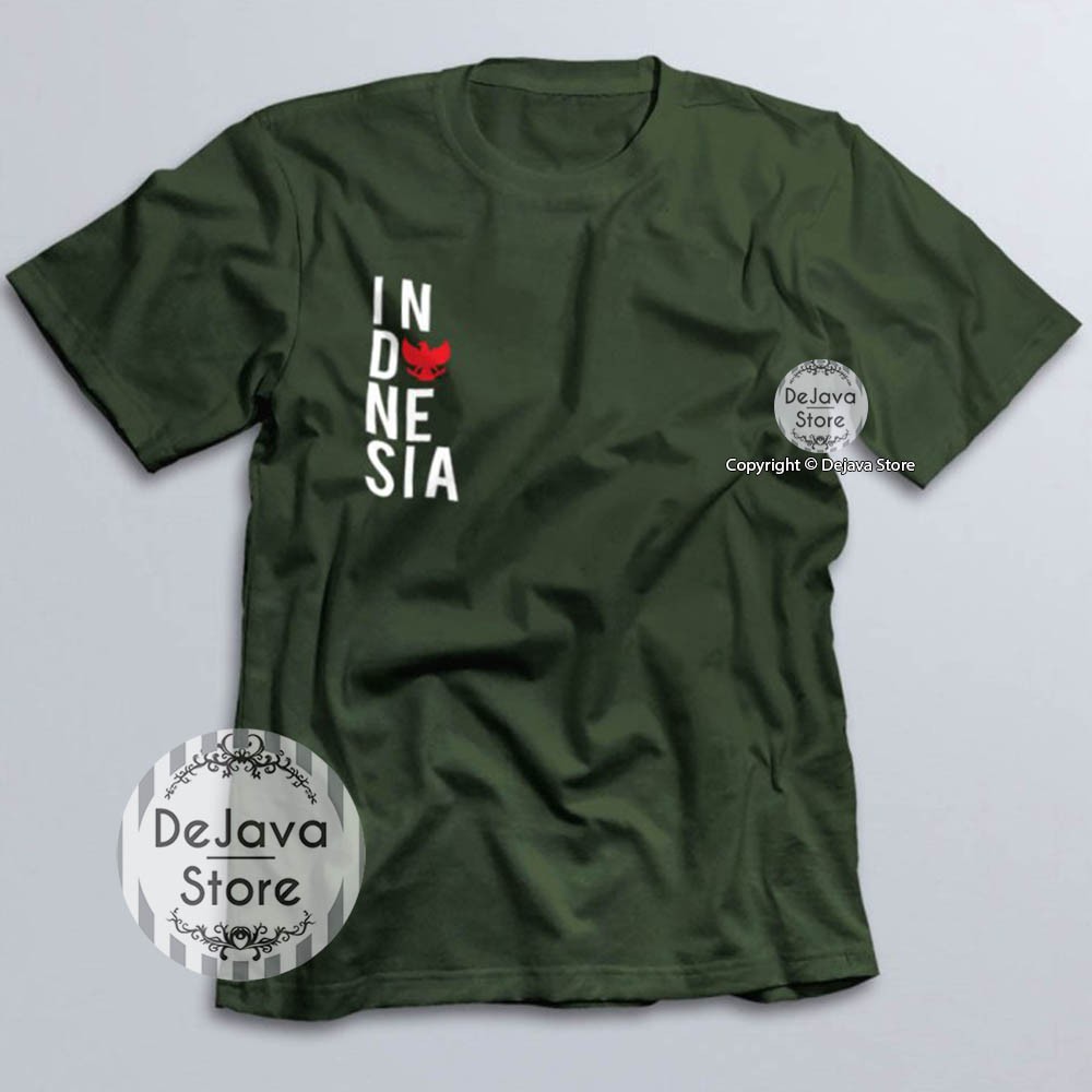 Kaos Distro Garuda Indonesia Dada Baju Kemerdekaan Agustus Cotton Combed 30s Unisex Premium | 1620-5