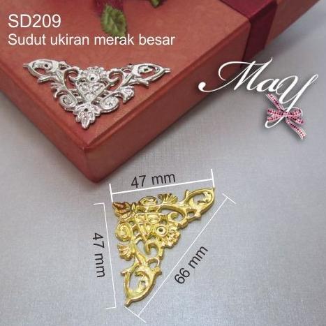 

:=:=:=:=] Ornamen Sudut box/kotak emas. SD209