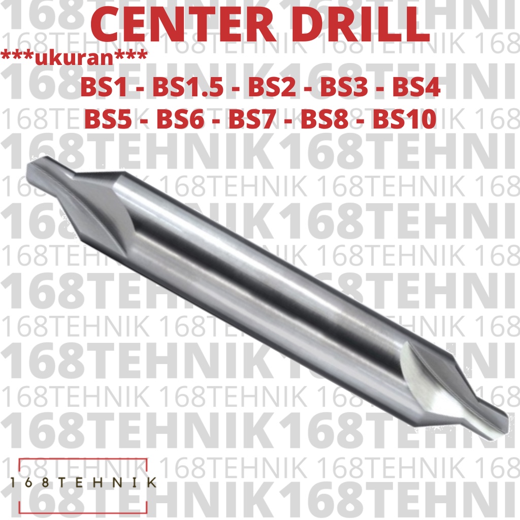 CENTER DRILL BS6 / CENTER DRILL 6 MM / BOR CENTER / DRILL CENTER 6MM