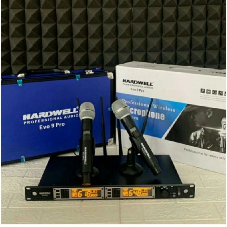 mic wireless HARDWELL EVO 9 MIC Terbaik/mic hardwel EVO 9