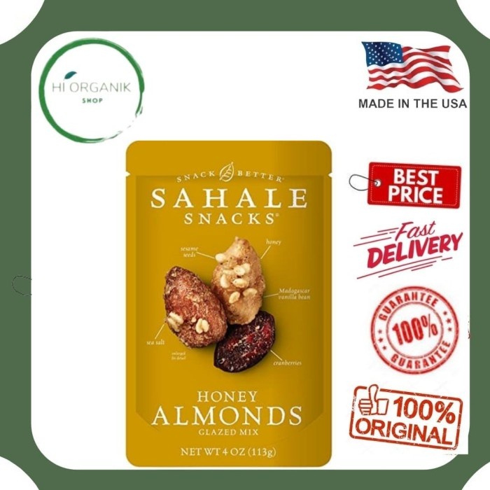 

Beautywearr - Sahale Snack Honey Almond Glazed Mix - Cemilan Sehat - Gluten Free