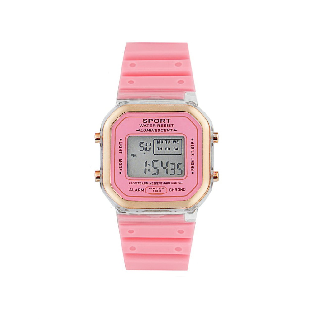 COD Jam Tangan Couple Rubber Digital Grosir Murah Karet Sport Led Pria Wanita W235
