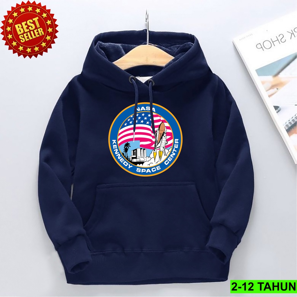 Hoodie Anak Laki Laki Perempuan / Hodie Nasa kenedy Anak Usia 2 3 4 5 6 7 8 9 10 11 12 Tahun / Jaket NASA Anak Cewek Cowok / Switer Distro Bisa Cod / Suiter Anak Terbaru / Sweeter Anak