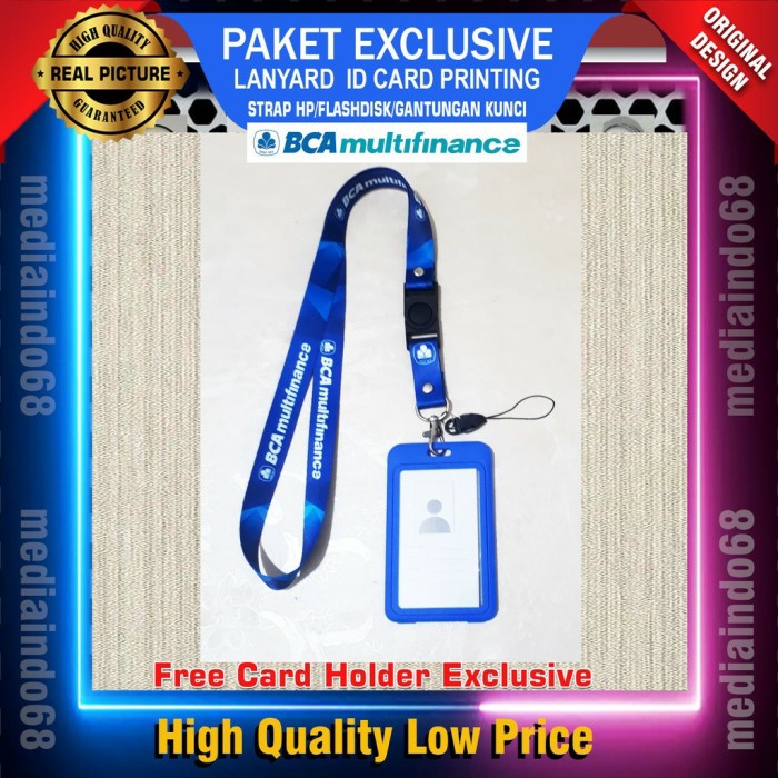 

Cantik Bank Bca Multifinance Lanyard Printing Id Card (Paket Exclusive) Murah