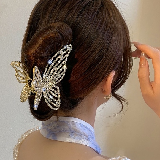 Jepit Rambut Model butterfly Gaya Korea Untuk Wanita