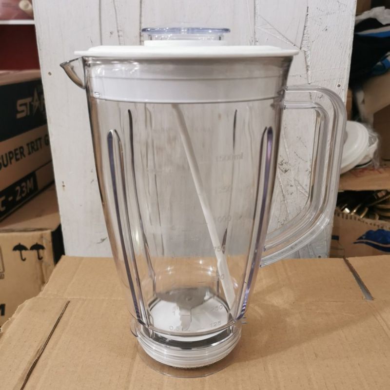 SET JAR TURBO EHM 8098 / 8099 / 8000 &amp; Philips HR 2115 / 2116 ) Chopper Bumbu Gelas Tapak Blender PLASTIK ORIGINAL TERMURAH