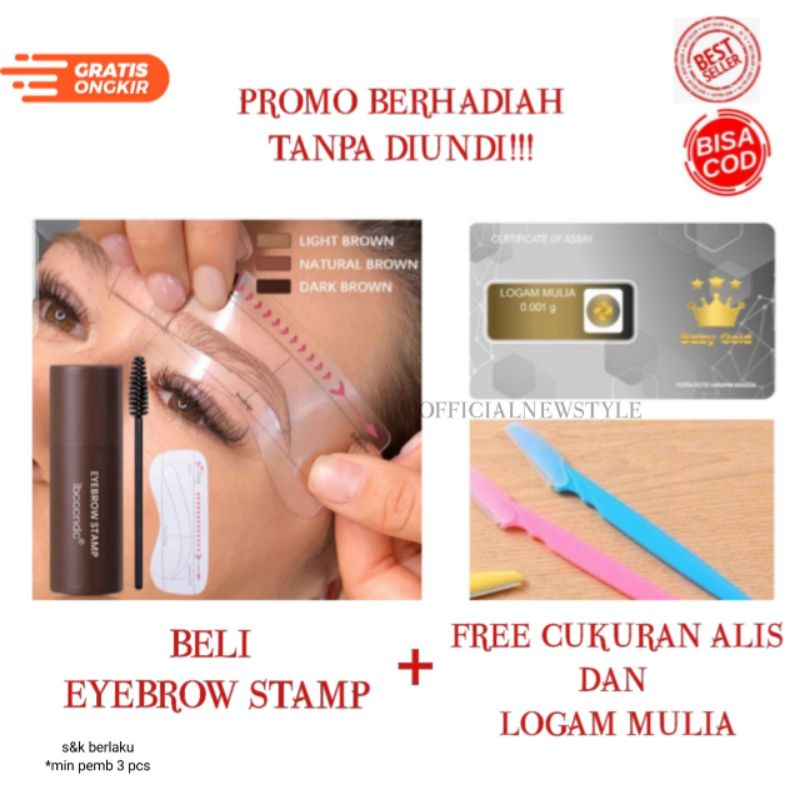 [READY STOCK] EYEBROW STAMP SHAPING KIT | STEMPEL ALIS | CETAKAN ALIS | EYEBROW STAMP