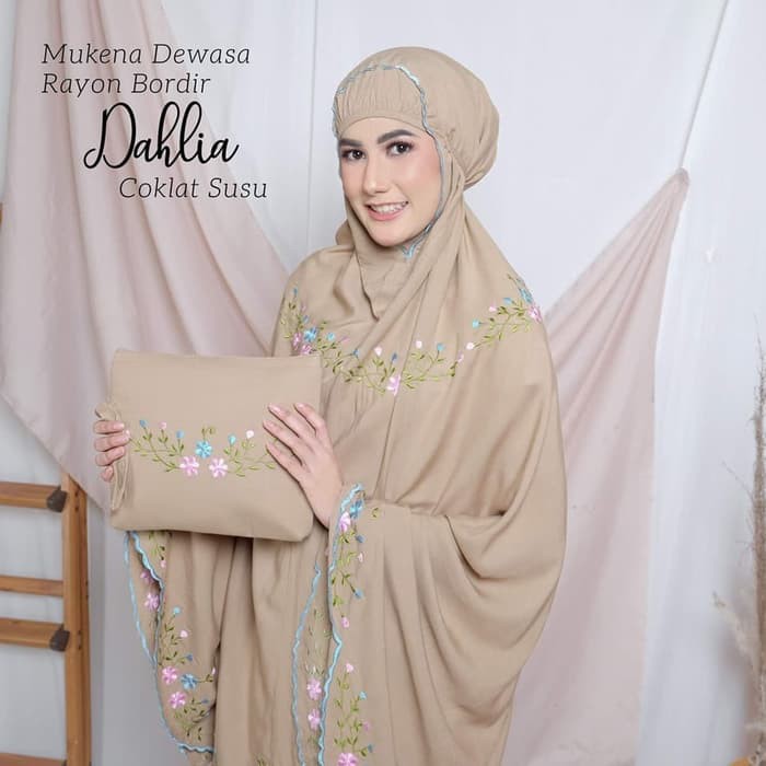 MUKENA KHADIJAH PASTELEENA PUTIH CIA W8S8