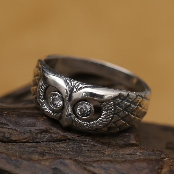 Cincin Sterling Silver 925 Model Burung Hantu Untuk Wanita Jza0104