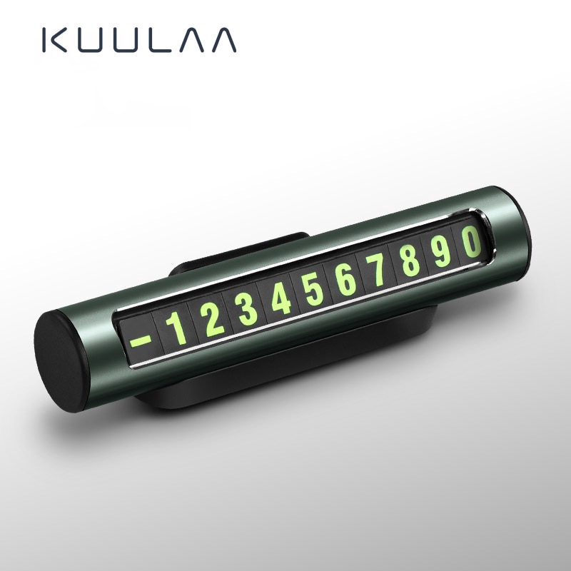 

KUULAA Car Temporary Parking Card Telephone Number Holder Auto Park Phone Plate Car Numbers Stickers