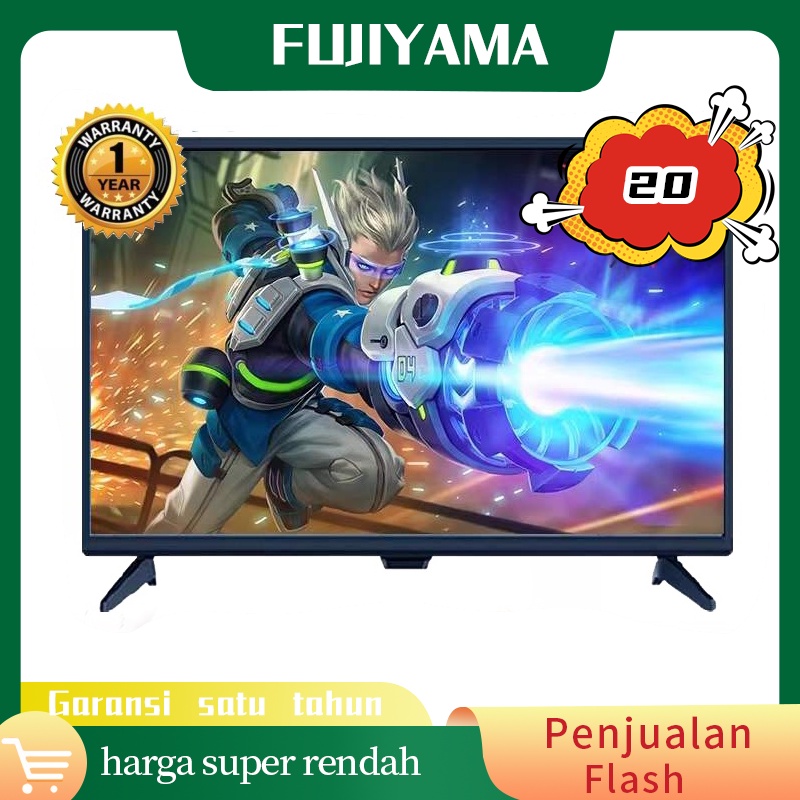 Kupon Fans 10rb）*Fujiyama* TV 21 Inch Professional Thin 75Hz 1080p LED Monitor 2x HDMI VGA televisi