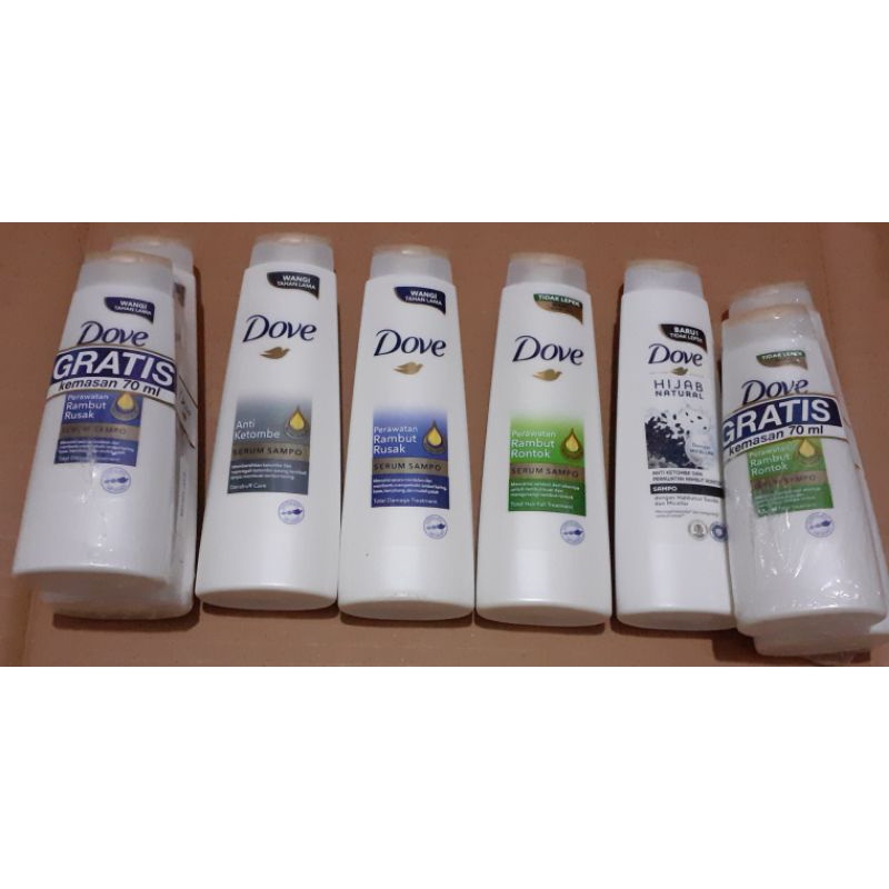 Dove serum shampoo sampo 135ml 290ml