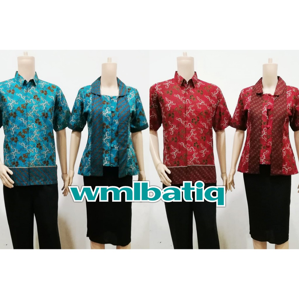 COUPLE SARIMBIT BLUS BLOUSE BATIK CECILIA