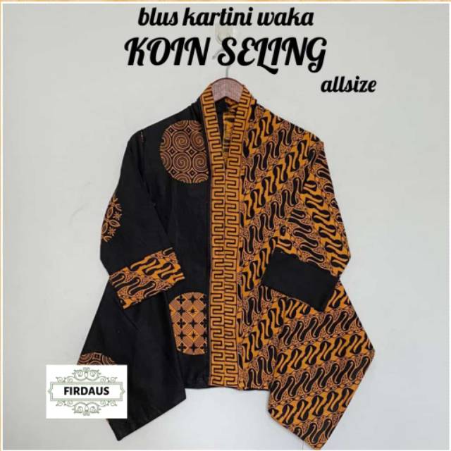 Blus kartini waka parang batik modern