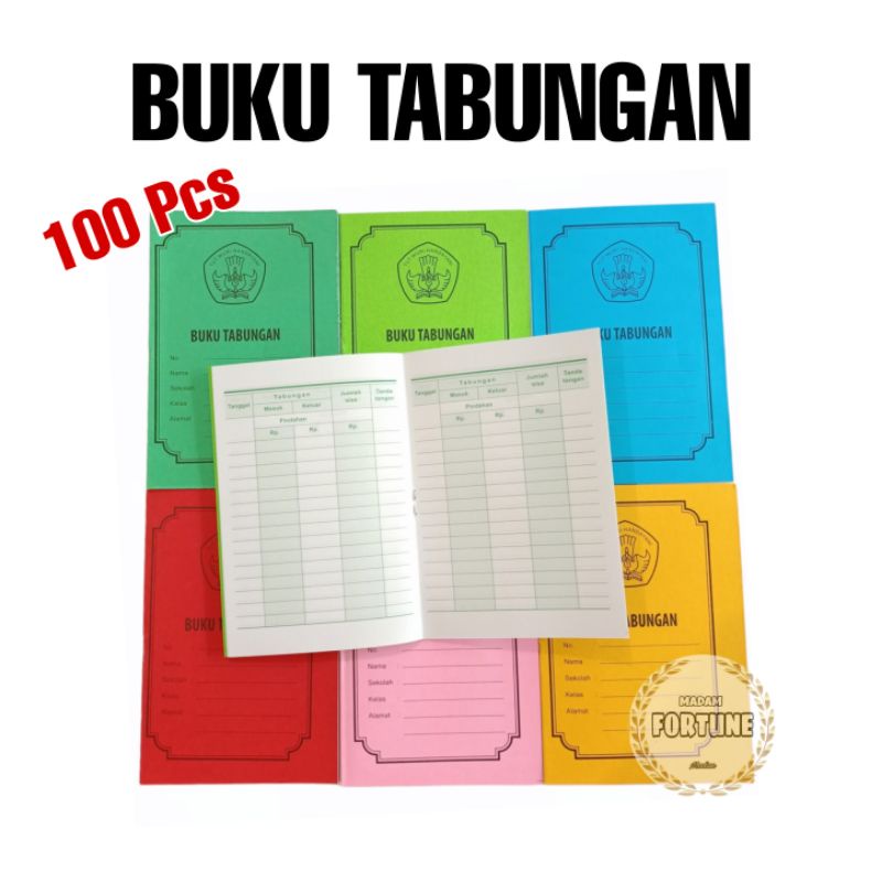 

100 PCS BUKU TABUNGAN