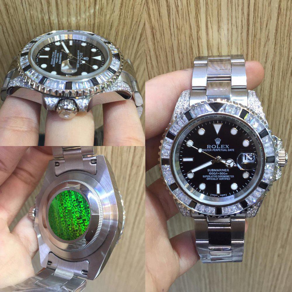 Rolex sultan Submariner diamond automatic saphire fullset box Rolex ori