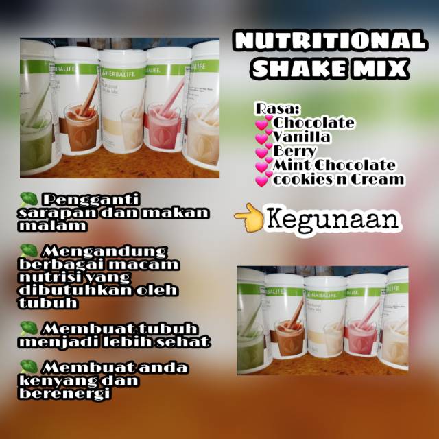 1Paket Sehat Herbalife Nutrition+Free Blander Portable Herbalife (Geser terus buat lihat blandernya)