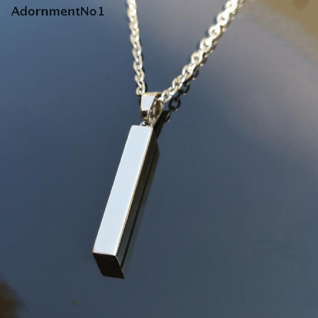 [AdornmentNo1] I Love You Stainless Steel Wishing Column Pendant Necklace Accessories For Lover [new]