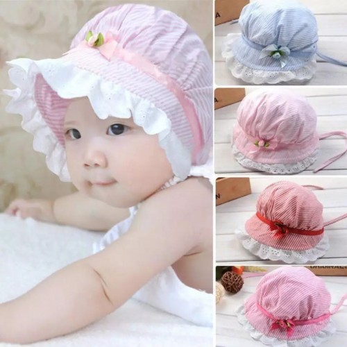 Topi Bayi Perempuan Newborn Topi Bayi Perempuan Baru Lahir 0 6 Bulan