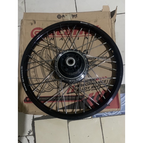Paket Set Velg Scarlet Racing 140/17 Tromol Mio Jari-Jari TDR Pnp Satria Fu