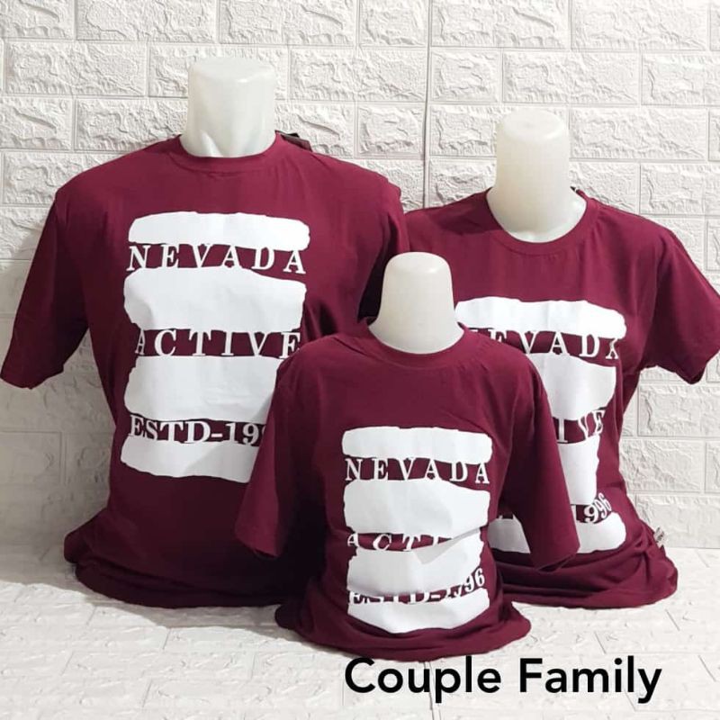 KAOS NEVADA COUPLE PASANGAN KAOS COUPLE NEVADA KAOS NEVADA COUPLE FAMILY KAOS NEVADA PRIA WANITA