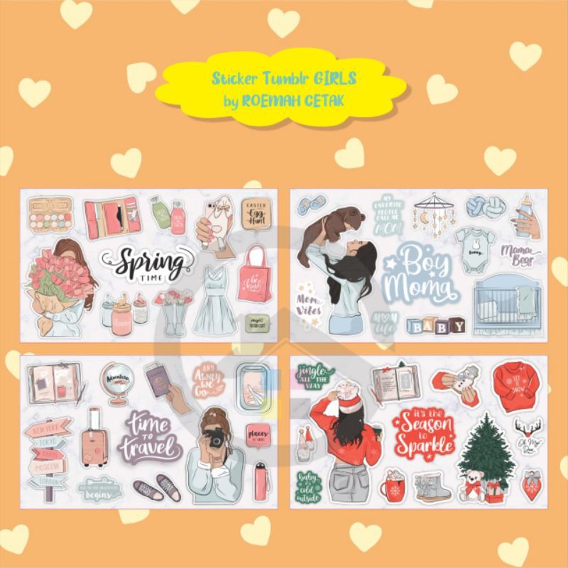 

BISA COD (GIRLS GIRLY EDITION) STICKER TUMBLR AESTHETIC STIKER LAPTOP SKIN HP